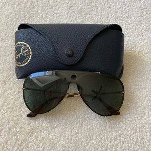 Ray Ban black aviators (new style)